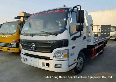 China 4 Ton Hydraulic Wrecker Tow Truck , Flatbed Recovery Truck With Cummins Engine for sale