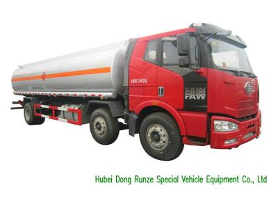China FAW 18000L Liquid Tank Truck / Diesel Fuel Delivery Trucks With Dispenser for sale
