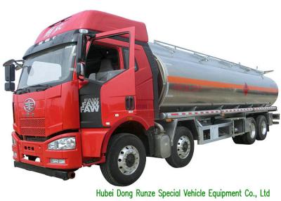 China FAW 8X4 Aluminum Road Liquid Tank Truck For Fuel Transportation 30000L for sale