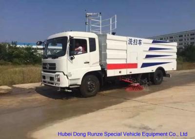 China Caminhão da vassoura de estrada da vassoura de Kingrun com escovas e água de alta pressão 8CBM à venda