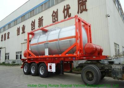 China 20FT Steam Heating Insulated Tank Container Stanless Steel For Yellow Phosphorus  P4 for sale