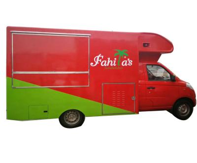 China Awesome Petrol Mobile Kitchen Truck , Mobile Fast Food Van Gasoline Fuel Type for sale