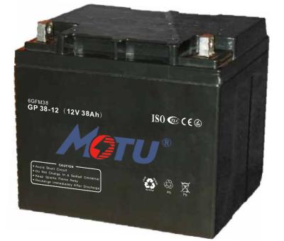 中国 Less Self - Discharging AGM Deep Cycle Battery Black Color For UPS / Solar / Lighting 販売のため