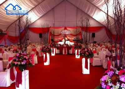 China Customized Curved Clear Span Event Tent UV Resistant Fire Retardant Unusual Marquees For Sale for sale