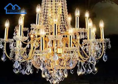 China Creative Party Tent Accessories Ceiling Atmosphere Luxury Crystal Chandelier Outdoor Tent With Lights for sale