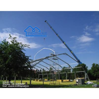 Chine Canopy Polygon Tent For Basketball Court Sports Event White Roof Polygonal Tent à vendre