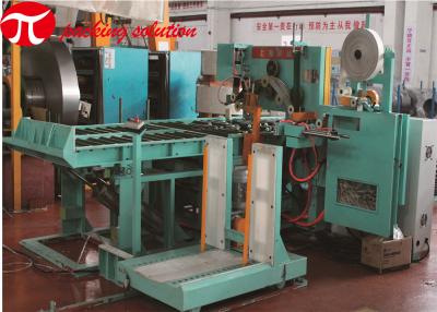 China Automatic Electrical Control Cabinet Rolled Steel Coil Packing Machine With Trolley for sale