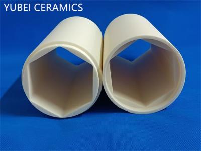 China Inner Hexagon Alumina Ceramic Pipe Wear Resistant Size Customized for sale