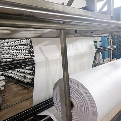 China Big Bag PP Woven Sack Fabric , 60-220GSM Polypropylene Woven Fabric Roll for sale