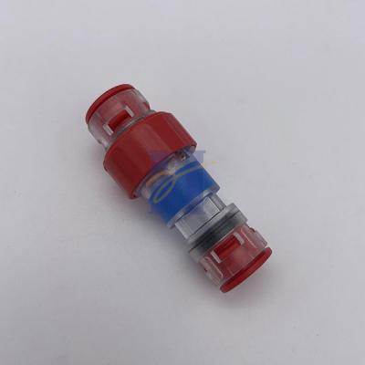 China High Pressure Resistance Microduct Connector with NBR Seal and Transparent Polycarbonate Body for sale