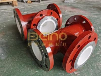China Compositec Ceramic Lined Steel Pipe Mechanical Shock Resistance for sale