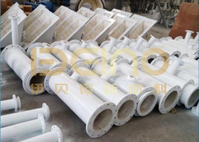 China Customized Wear Resistant Ceramic Pipe Smooth Surface Ceramic Lined Reducer Pipe for sale