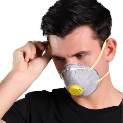 China Head Wearing Ffp2 Cup Mask Anti Haze Convenient With Breathing Valve for sale
