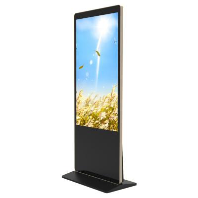 China Black White Lcd Free Standing Digital Signage Aluminum Shell Super Thin for sale