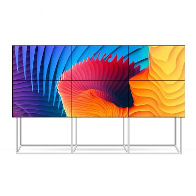 China 3x3 2x2 4k Video Wall With Floor Stand Bracket 55'' Low Power Consumption for sale