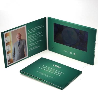 China Customized Size Video Brochure Card , Lcd Video Brochure For Birthday Gift for sale