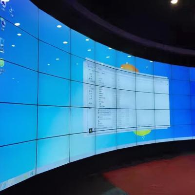 China 3.5mm Curved LCD Video Wall 49'' 1920X1080 FHD DP Loop LG 700 Nits For Control Room for sale