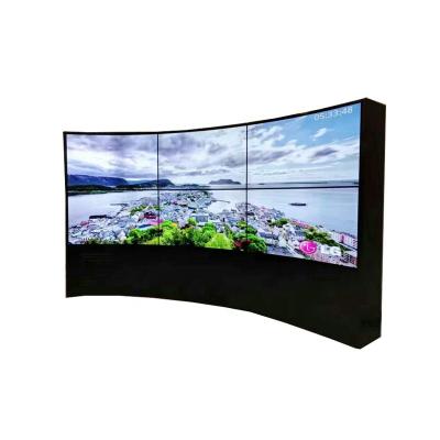 China Brillo video curvado de la pulgada 500cd/m2 de la pared 55 de Oled de la pantalla para hacer publicidad en venta