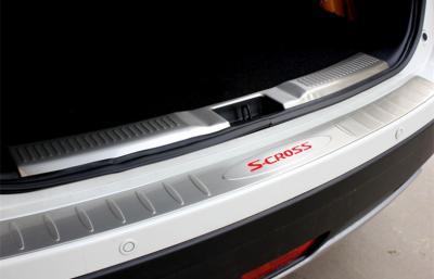 China Suzuki S-cross 2014 Illuminated Door Sill Plates , Silver Plate Car Door Sill Protector for sale