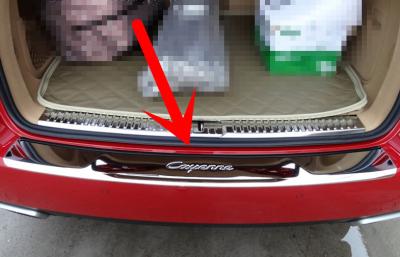 China Placas de aço inoxidável do peitoril da porta/pedal traseiro original exterior para Porsche Cayenne à venda