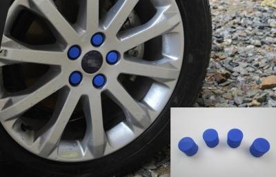 China Universal Auto Body Trim Parts , Colourful Silicone Rubber Wheel Nut Caps for sale