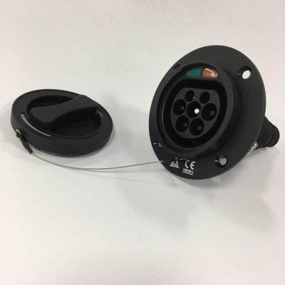 China ANS 16Amp EV Charging Accessories ROHS Electric Vehicle Inlet for sale