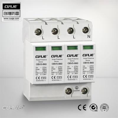 China 50 KA RCD Circuit Breaker Vibration Proof T1 T2 Or T2 T3 Combined Power Surge Protector for sale