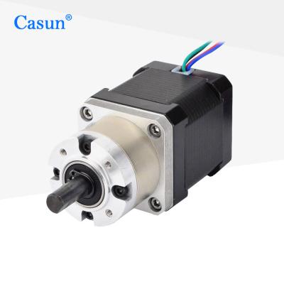 China 0.4A 12V NEMA 17 Geared Stepper Motor 2 Phase RoHS Approved Stepping Motor for sale
