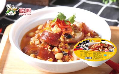 China Pigtail Glial Prepared Meals For One Person Heat To Eat Food With Soybean for sale