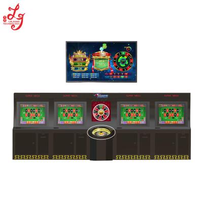 China 4 Players 17 inch Monitors Linking Version Africa Roulette Wall Mounted Roulette Gaming Machines for sale