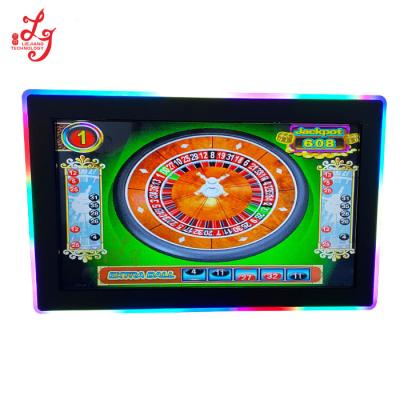China Roleta americana do jackpot que liga a versão 24 27 32 jogos do jogo do monitor do tela táctil do tela táctil RS 232 de 43 polegadas à venda