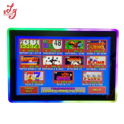 China 22 tela táctil da polegada PCAP para o monitor do toque do ouro e do jogo de POG 3M RS232 para a venda à venda
