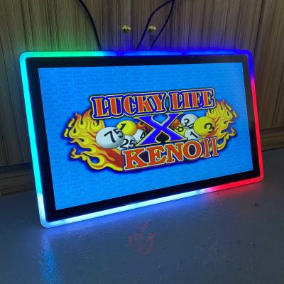 China Lucky Life Keno 8 Line Spin Multi 6 Pro Slot Game PCB Boards Test On 27 Inch Capacitive Touch Screen Monitors For Sale for sale