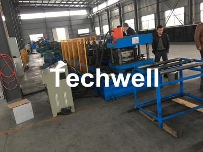 China Hydraulic Pre - Punching Ladder Cable Tray Making Machine 0-15m/min for sale