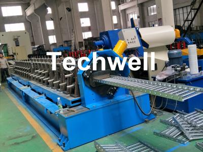 China 15 KW Forming Motor Power Cold Roll Forming Machine For Producing Steel Cable Tray Profile Sheets for sale