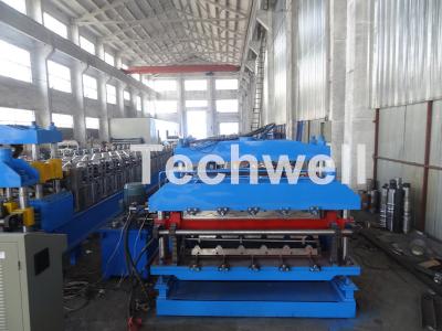 China 18 Forming Stations Roof Panel Roll Forming Machine , Double Sheet Roll Forming Machine for sale