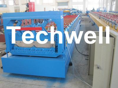 China Hydraulic Cutting 5.5KW Secret Joint Roof Panel Roll Forming Machine With CE for sale