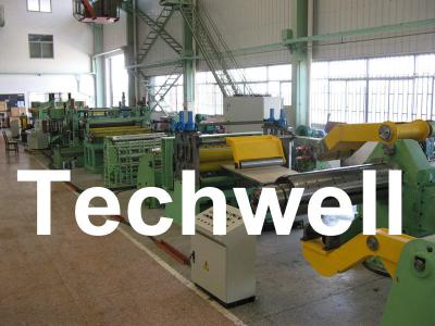 China Stainless Steel Coil Slitting Cutting Line With Uncoiler, Feeder / Level, Slitter,Recoiler for sale