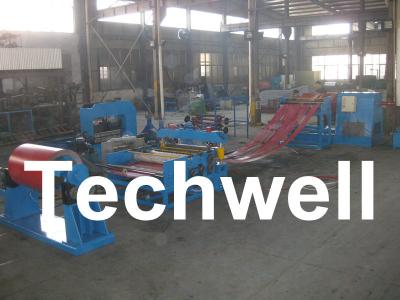 China 0.2 - 2.0 * 1300mm Simple Steel Coil Slitting Cutting Machine With 0 - 30m/min Speed for sale