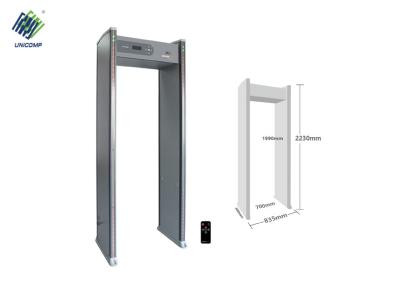 China LED Alarm 60 Zones Infrared Walk Through Metal Detector for sale