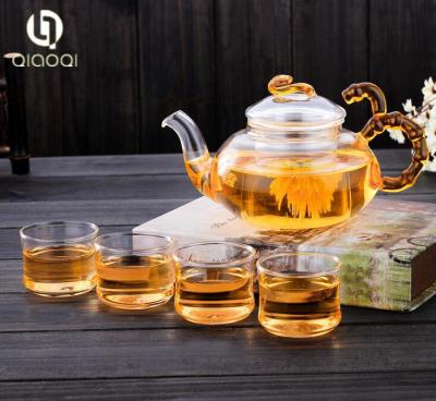 China New Coming Newest Design glass teapot glass tea set glass pot 500ml for sale