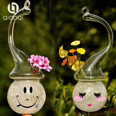 China Fashionable Design New Arrival art flower handmade glass vase for sale