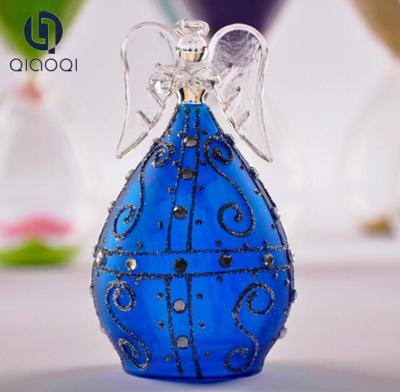 China New design popular blue color glass pray angel for sale
