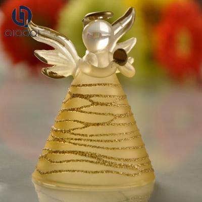 China wedding properties gift glass golden blessing angel for sale