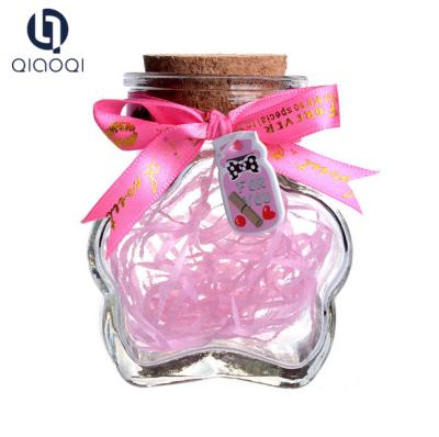 China clear glass wishing / drift bottle / vials with cork for gift for sale