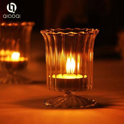 China Environmental Cute Promotion hanging votive glass candle holder for sale