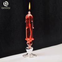 中国 European style new candle oil lamp with handle 販売のため