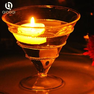 China New Styles Quality glass candle holder with glass tray for sale