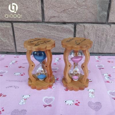 China Plum flower bamboo sand timer 10 minutes for sale