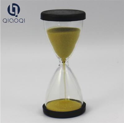 China Home decoration and gift for kids clear glass 3 minutes hourglass sand timer with colorful sand. for sale